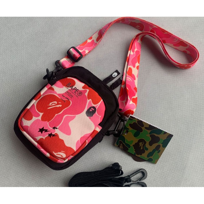 Mới BAPEe Ngụy Trang Nam Nữ Người Yêu Túi Đeo Vai Túi messenger