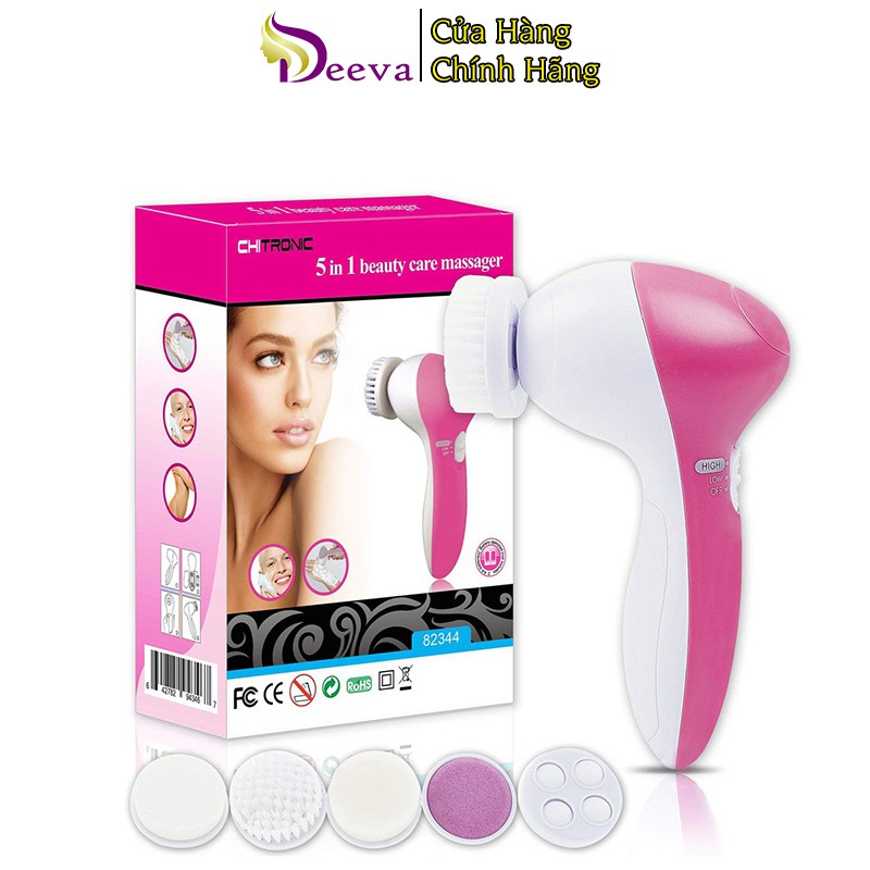 Máy Rửa Mặt – Máy Massage Mặt 5 In 1 Beauty Care Massager