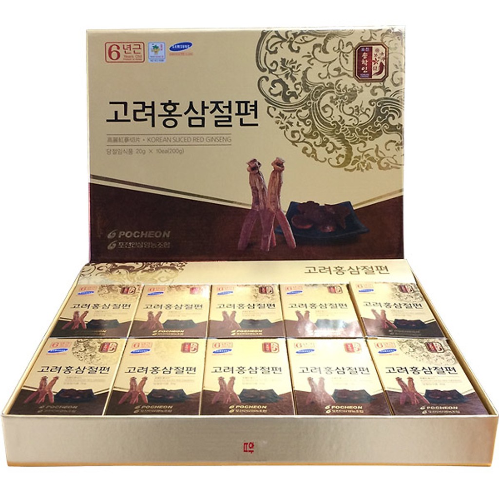 Sâm Lát Tẩm Mật Ong Pocheon 200g (1 Thùng 20 Hộp) | BigBuy360 - bigbuy360.vn