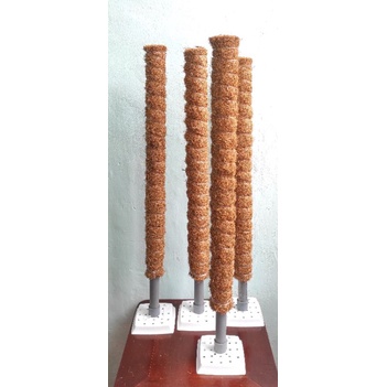Trụ xơ dừa có khớp nối ,mua 3 tặng1đĩa giữ trụ thẳng đứng.