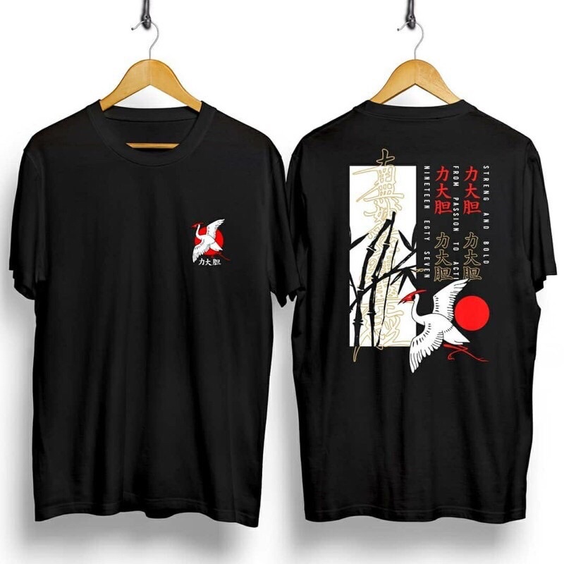 Áo thun nam nữ in chữ JAPAN CHINA CHINA hàng đầu