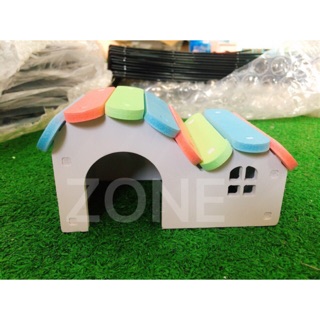 Nhà ngủ gỗ màu hamster