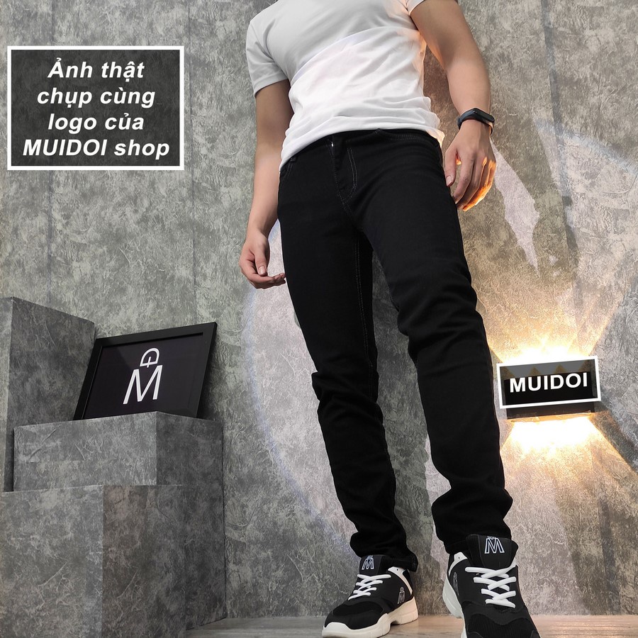 Quần jeans đen nam Inichi Q98 co giãn 4 chiều loại tốt