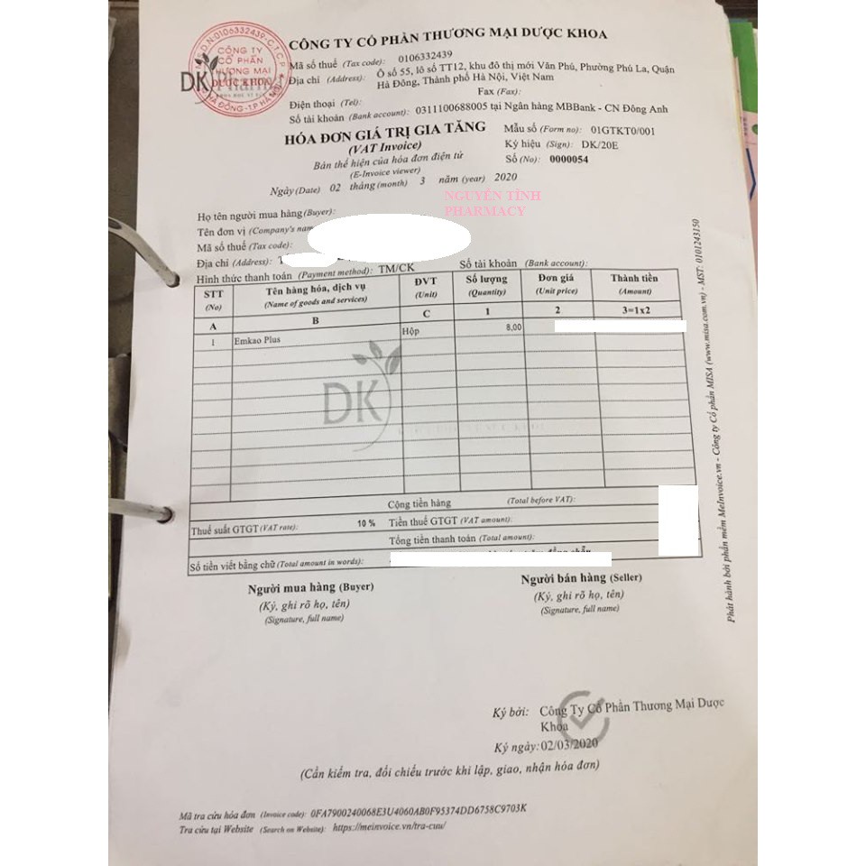 EMKAO PLUS bổ sung vitamin D3 và K2 cho bé lọ 5ml sp của Dược Khoa | Thế Giới Skin Care