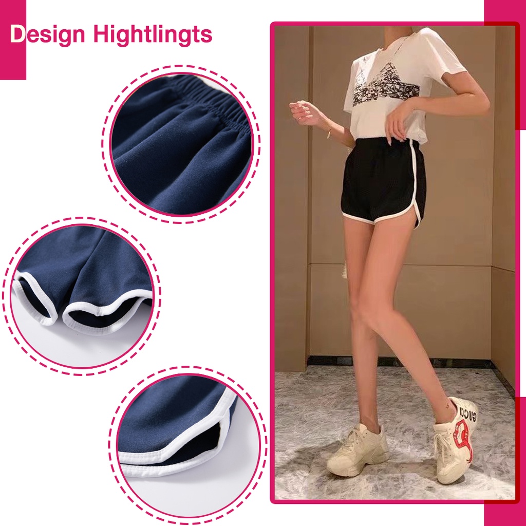 Quần Đùi Nữ Mặc Nhà Cotton Phối Viền Xịn Mềm Mát 2022, Quần Short Đùi Ngủ Nữ Mặc Ở Nhà