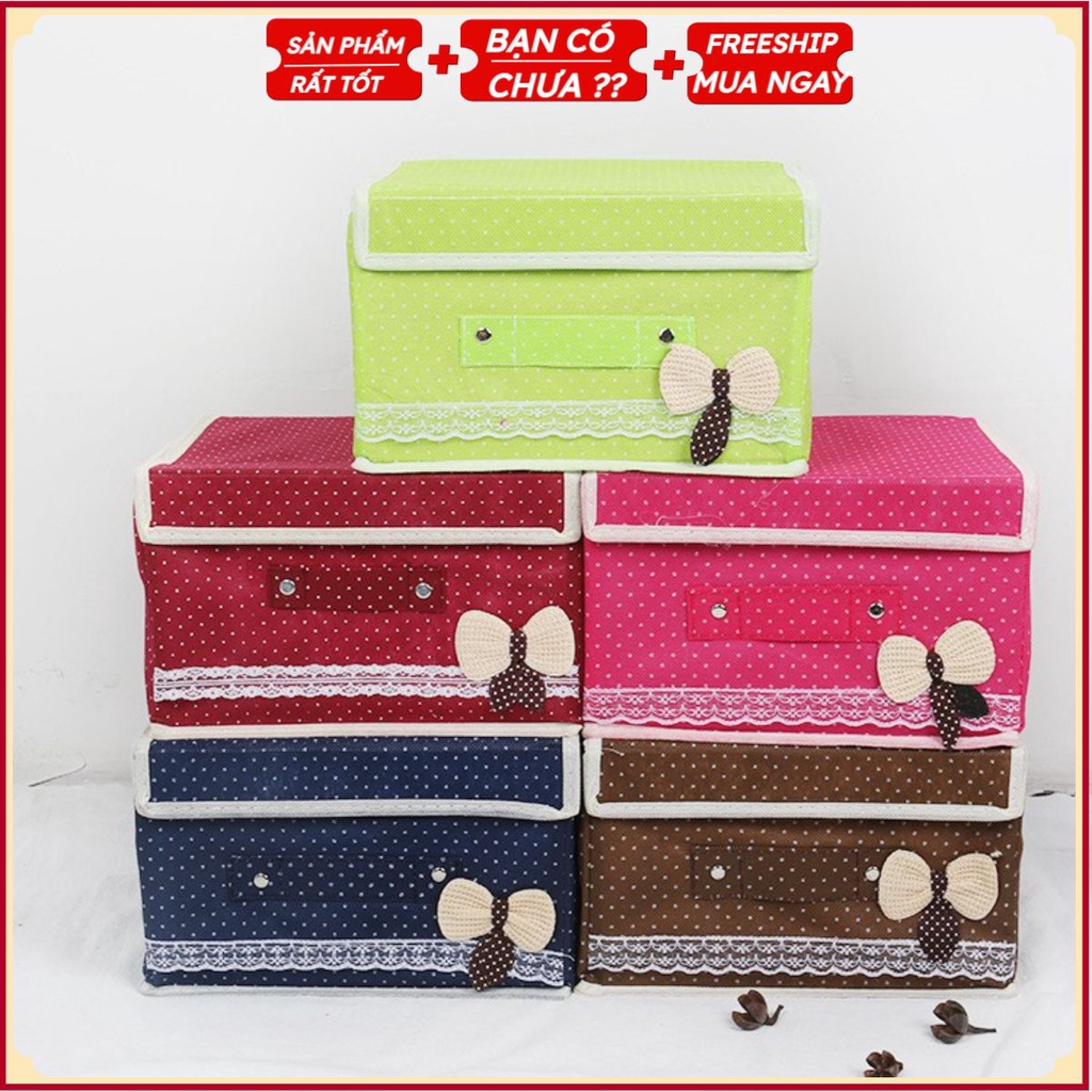 #Hộp Vải Đựng Cất Quần Áo - Tủ DÀY DẶN LỚN/NHỎ Cứng Cáp Đựng Đồ Lót, Đồ Chơi Decor