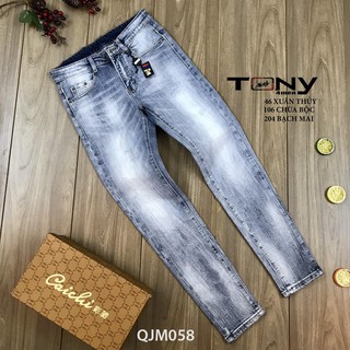 Quần jean nam ống côn dáng Skinny QJM058