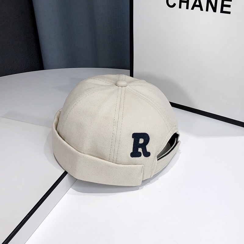 Mũ Nồi Thêu Chữ R Thời Trang Đường Phố Mới Cho Ba Mẹ Và Bé