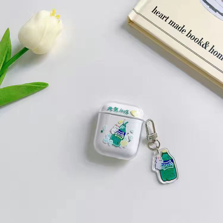 Vỏ Bảo Vệ Hộp Sạc Tai Nghe airpods 1/2/3/pro 2021 inPods i12 Bằng Tpu Dẻo Trong Suốt Họa Tiết Hoạt Hình Gấu Dễ Thương