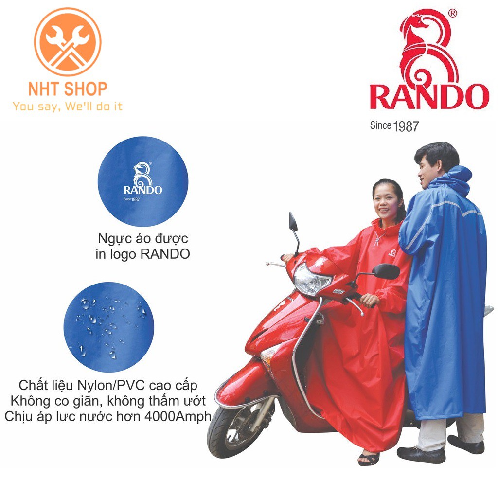 Áo Mưa RANDO Bisur APNS-23 Bít Sườn Bảo Vệ Toàn Diện – NHT Shop