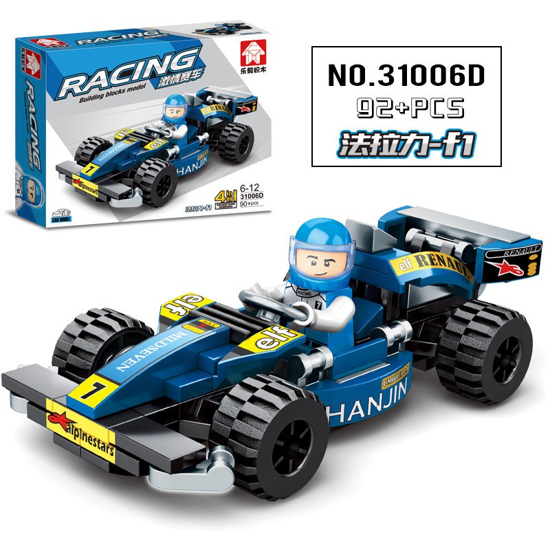 Đồ chơi lắp ráp Lego tay đua cự phách , Đồ chơi xếp hình Lego cao cấp 91 chi tiết cho bé phát triển tư duy GINTARO SHOP