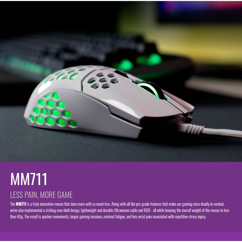 Chuột Gaming CoolerMaster MM711 RGB