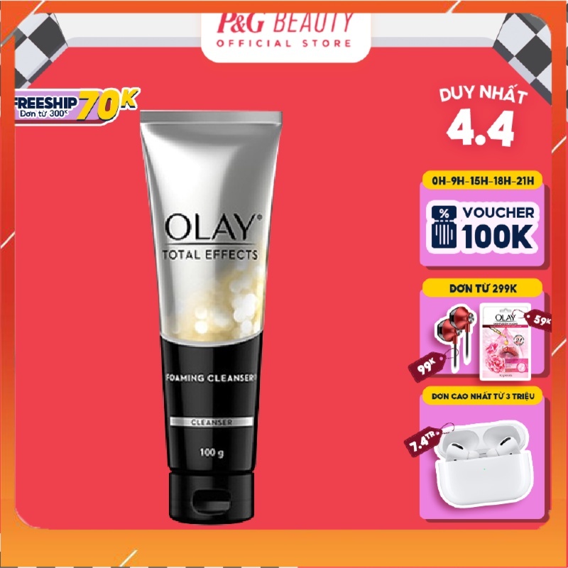 Olay Total Effects Sữa rửa mặt tạo bọt 100G