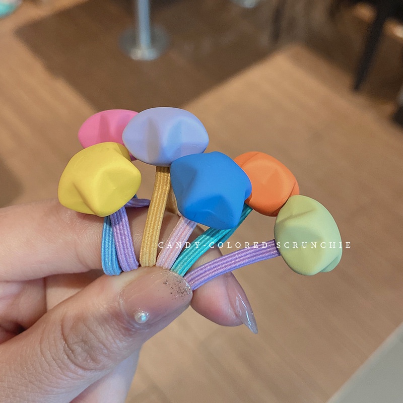 Set 10 Dây Cột Tóc Màu Sắc Ngọt Ngào Xinh Xắn Cho Bé Gái