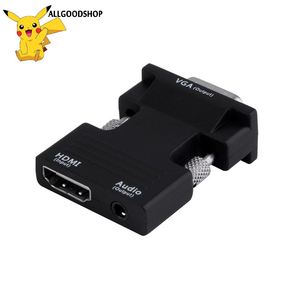 Bộ Chuyển Đổi 104all Hdmi Cái Sang Vga Đực + Đầu Nhận Âm Thanh Hỗ Trợ 1080p