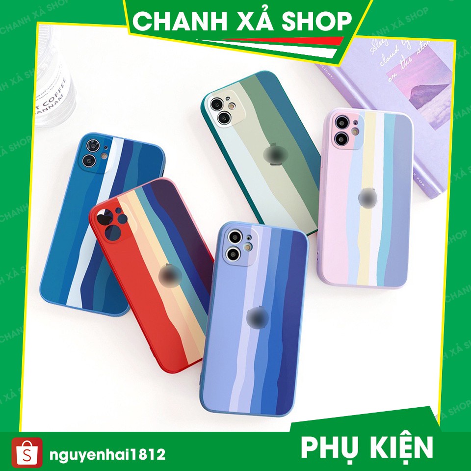 Ốp lưng iphone Cầu vồng cạnh vuông 6/6plus/6s/6splus/7/7plus/8/8plus/x/xs/xsmax/ 11promax11/12/pro/max/plus/promax