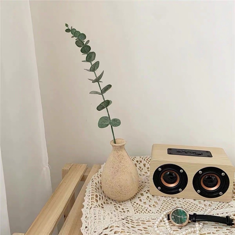 Cành lá khuynh diệp nhân tạo phụ kiện trang trí, chụp ảnh -may.decor