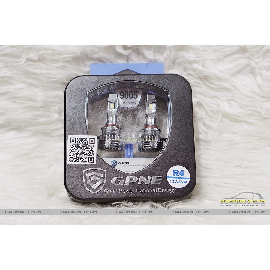 Bộ Đèn Led GPNE R4 Chân 9005 / HB3, công suất 55W Có Canbus Chính Hãng , Cho Xe Con 12V Và Xe Tải 24V