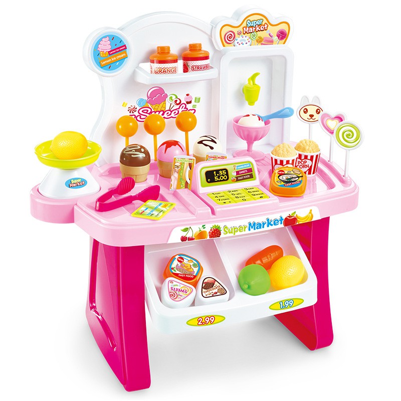 Bộ đồ chơi siêu thị mini 34 món cho bé Super Market - 8963