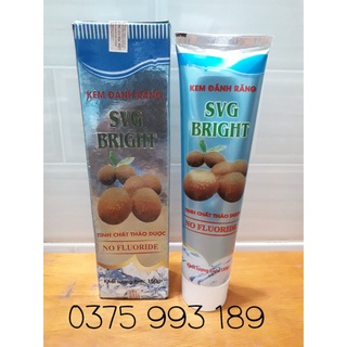 Kem đánh răng thảo mộc SVG BRIGHT 150g - tặng gói thải độc