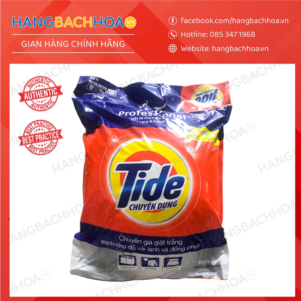 Bột Giặt Tide Chuyên Dụng Túi 9kg