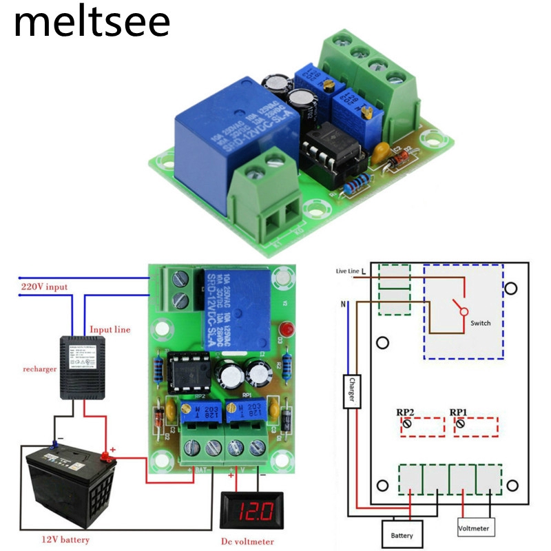 Bảng Mạch Sạc Pin Thông Minh Xh-M601 12v