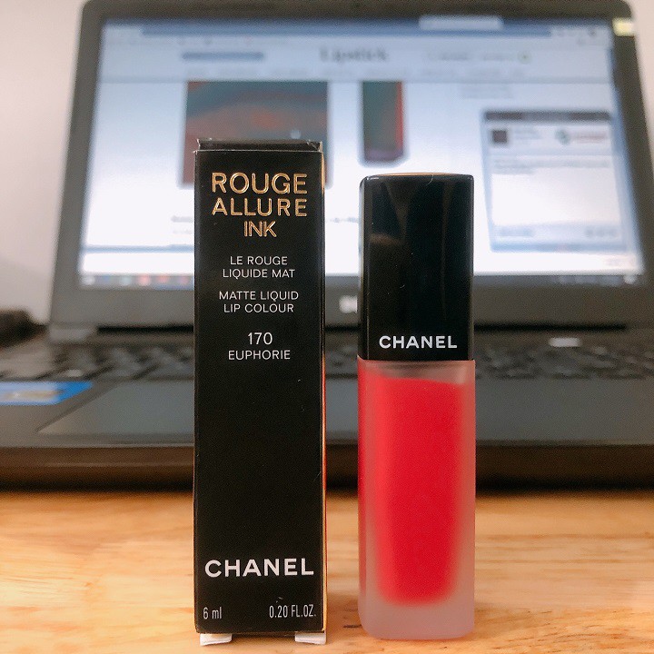 Son Chanel Rouge Allure Ink Cahnel170 Euphorie Màu Hồng Đỏ