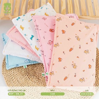 Gối Bông Cho Bé [CHÍNH HÃNG MIPBI]- Bông Mềm Mại Có thể Tháo Rời - Kích Thước 36 * 26cm