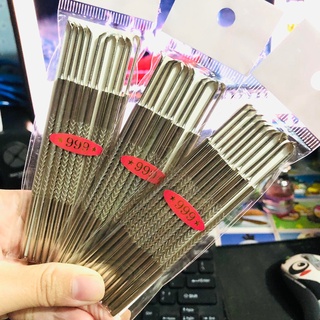 Móc lỗ tai inox,cây lấy ráy tai vĩ 10 cây hiệu 999