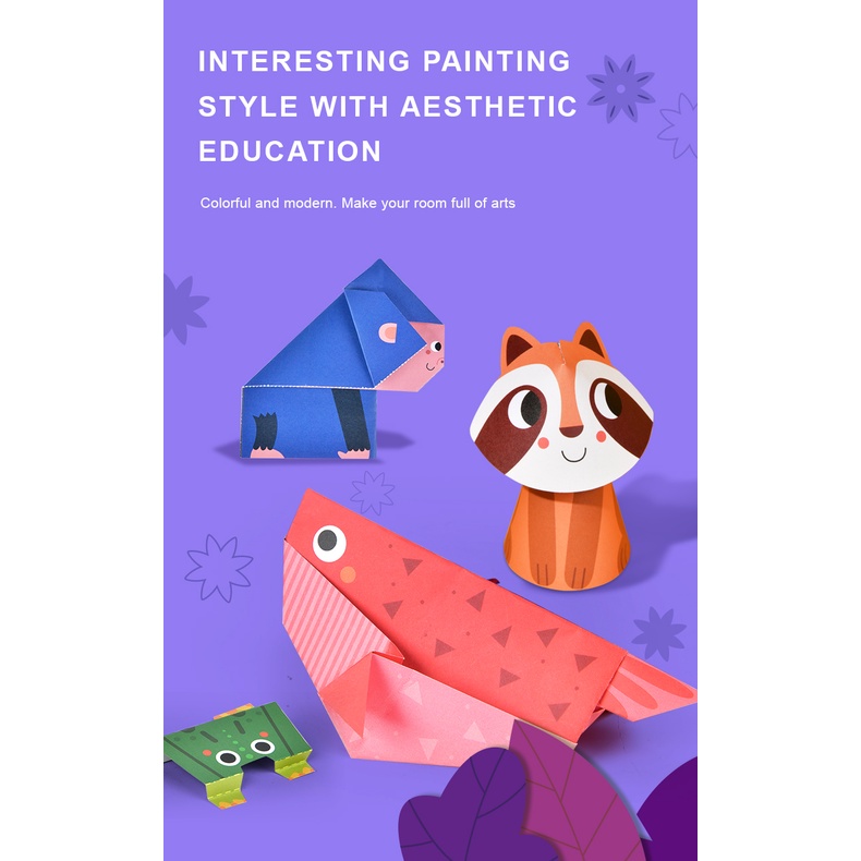 Bộ Đồ Chơi Thủ Công Gấp Giấy Origami Chính hãng Mideer - Cho Bé Từ 3 Tuổi Rèn Khéo Léo