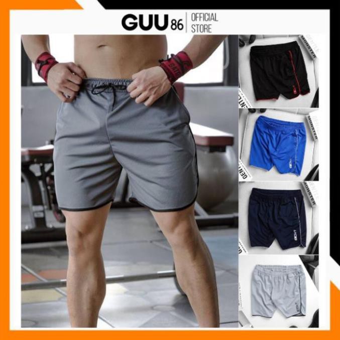 Quần tập gym nam 𝗛𝗔̀𝗡𝗚 𝗩𝗡𝗫𝗞 Short nam thể thao ECHT vải co giãn, thấm hút mồ hôi tốt xịn  ྇