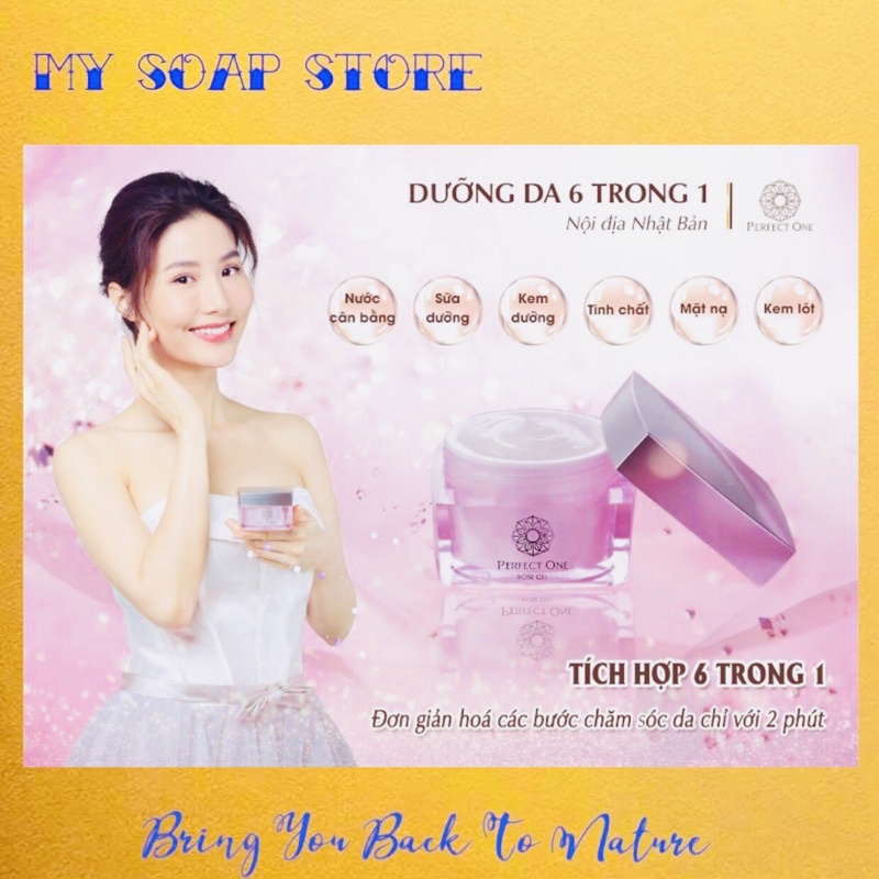 🌹[6in1] 50gr Tinh chất dưỡng da chống lão hóa chuyên sâu PERFECT ONE Rose Gel 50G🌹🌹🌹