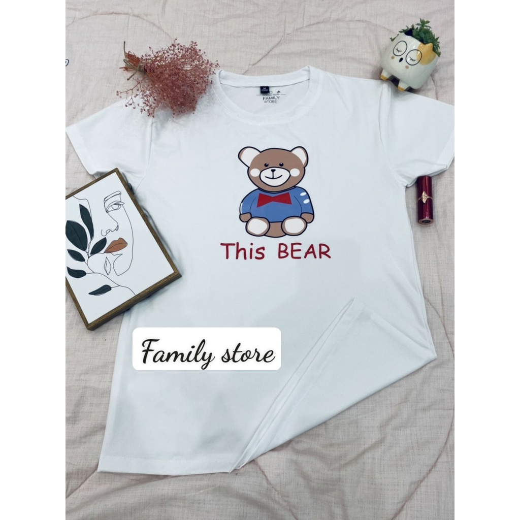 Áo gia đình this bear dễ thương 3/4/5 người vải mát, chất xịn.Familystore