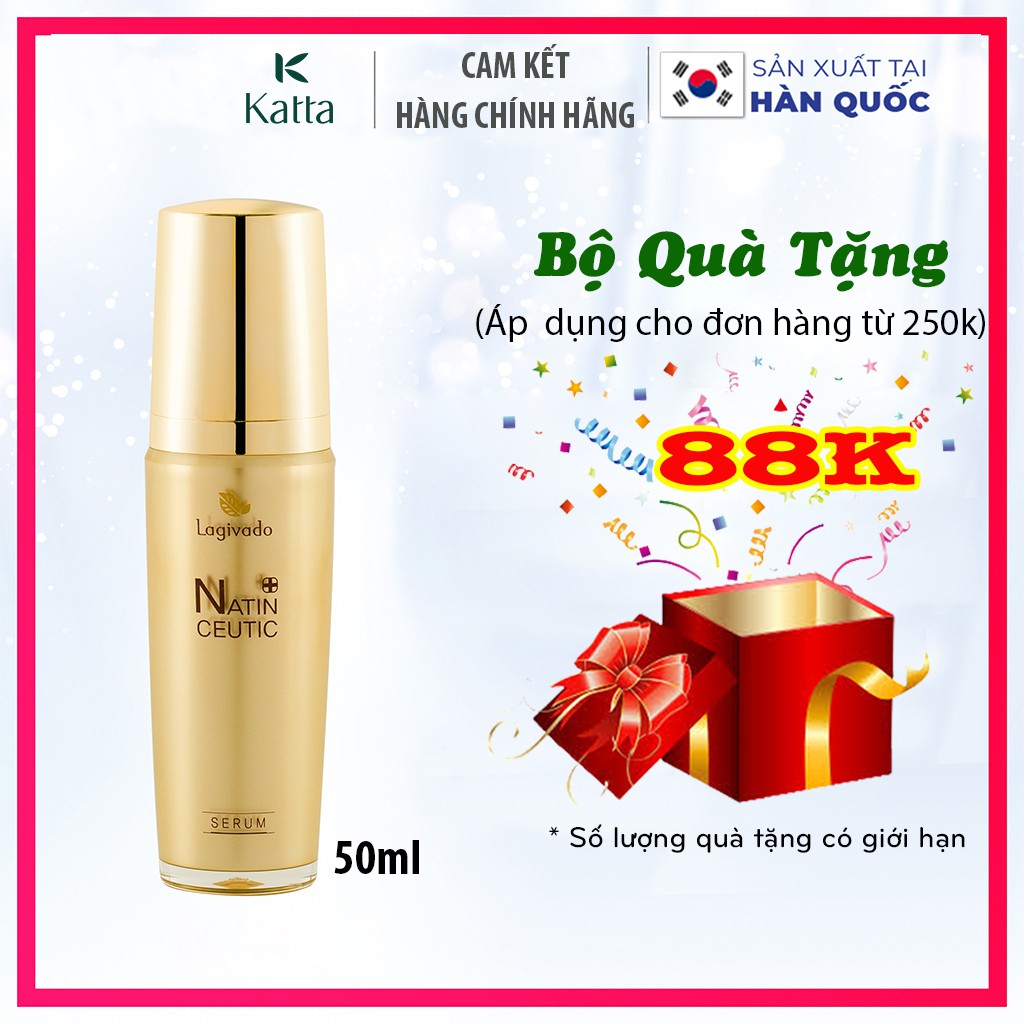 Tinh chất serum dưỡng da mềm mịn, chống lão hóa da HÀN QUỐC NATIN CEUTIC SERUM 50ml - Katta