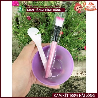 Bộ 3 món chén trộn mặt nạ,bộ bát trộn mặt nạ