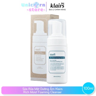  Sữa Rửa Mặt Dưỡng Ẩm Klairs Rich Moist Foaming Cleanser 100ml