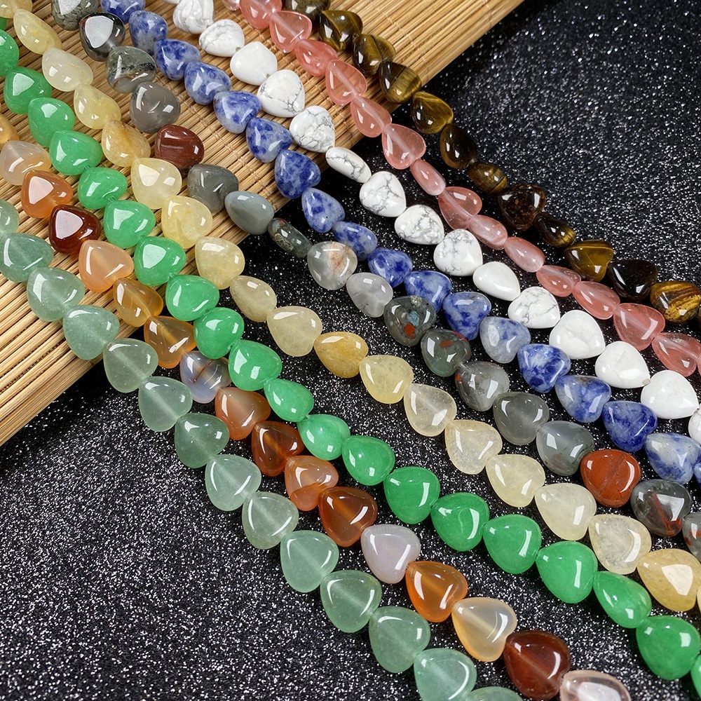 DIY Imitation Heart Shape Loose Beads For Making Accessories 10*10mm