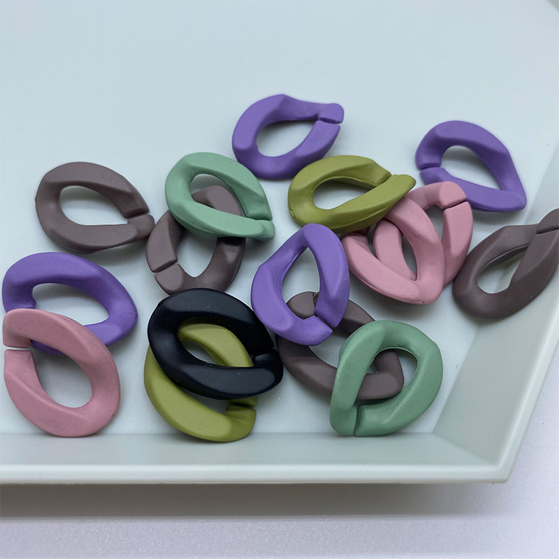 Bộ 10 Phụ Kiện Dây Xích Bằng Nhựa Acrylic Nhiều Màu Sắc Dùng Để Trang Trí Điện Thoại