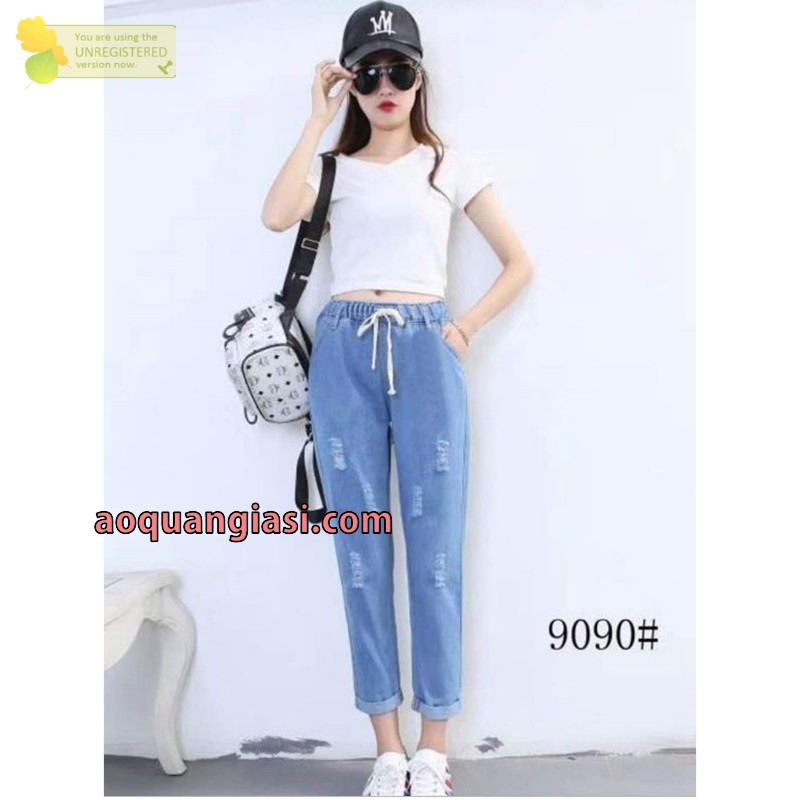 [Mã WASTMAY giảm 15% tối đa 30K đơn 150K] Quần jean dài lưng thun rách MT309, MT1040, MT390, MT185, MT199, MT180, MT147