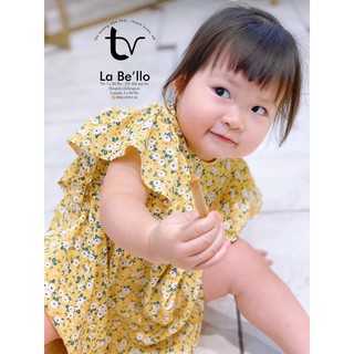 Bộ đôi váy hoa nhí cho mẹ và bé gái