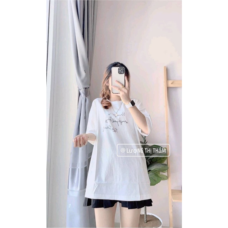 [Mã 44FASHIONSALE1 giảm 10K đơn 50K] Áo thun nữ unisex tay lỡ form rộng cổ tròn in hình chữ CaMa Store M270