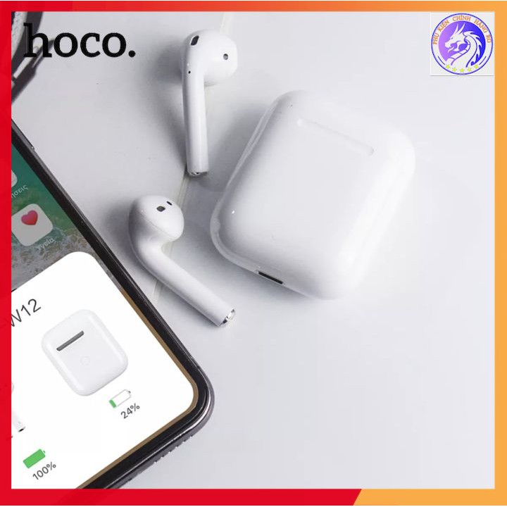 Tai Nghe Bluetooth Cảm Ứng 2 Bên TWS V5.0 Có Mic -Định Vị Lanex LEP- W12 -Chuyên Dùng Iphone