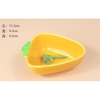 chén sứ cà rốt , labubu, heo, bí size nhỏ  dànhcho hamster, thỏ, sóc, nhím, bọ,...- T3 PETS SHOP