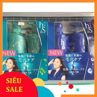 Bộ dầu gội xả trị gầu HS Nhật