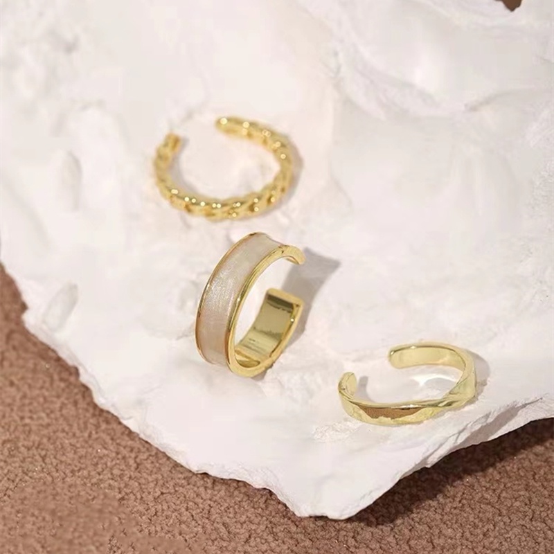 Bộ Ba Nhẫn Thời Trang Sang Trọng Kiểu Cổ Điển Dành Cho Nữ