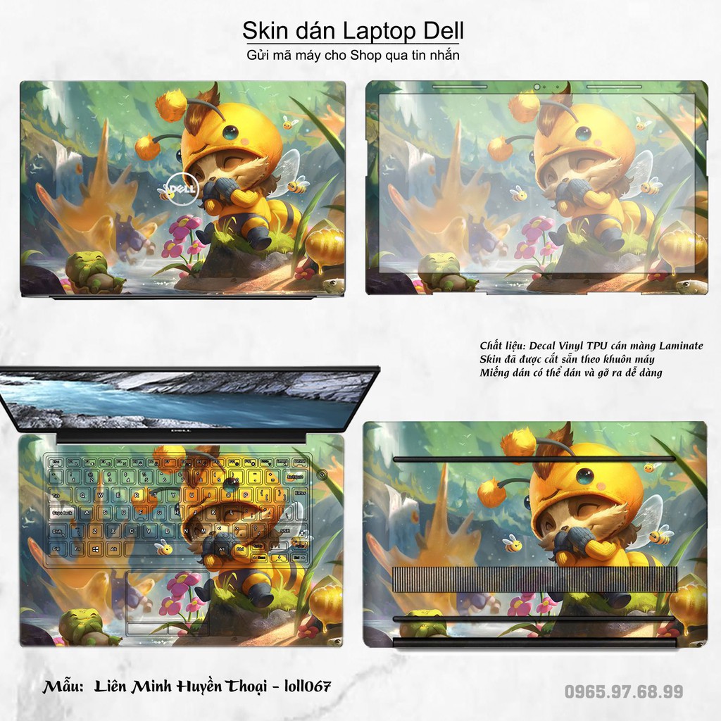 Skin dán Laptop Dell in hình Liên Minh Huyền Thoại nhiều mẫu 9 (inbox mã máy cho Shop)