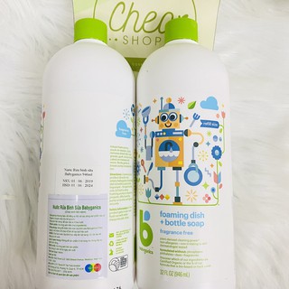 Nước rửa bình sữa Babyganics 946ml refil