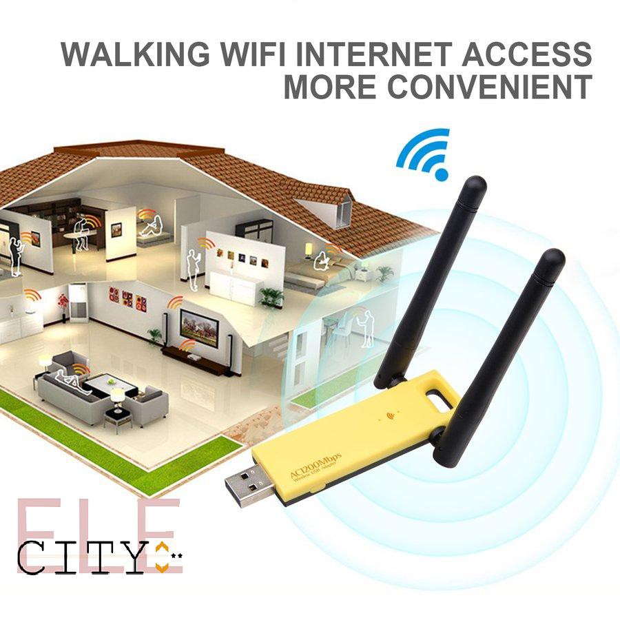 Usb Wifi 888ele 1200mbps Băng Tần Kép 5ghz 2.4ghz 802.11ac | BigBuy360 - bigbuy360.vn