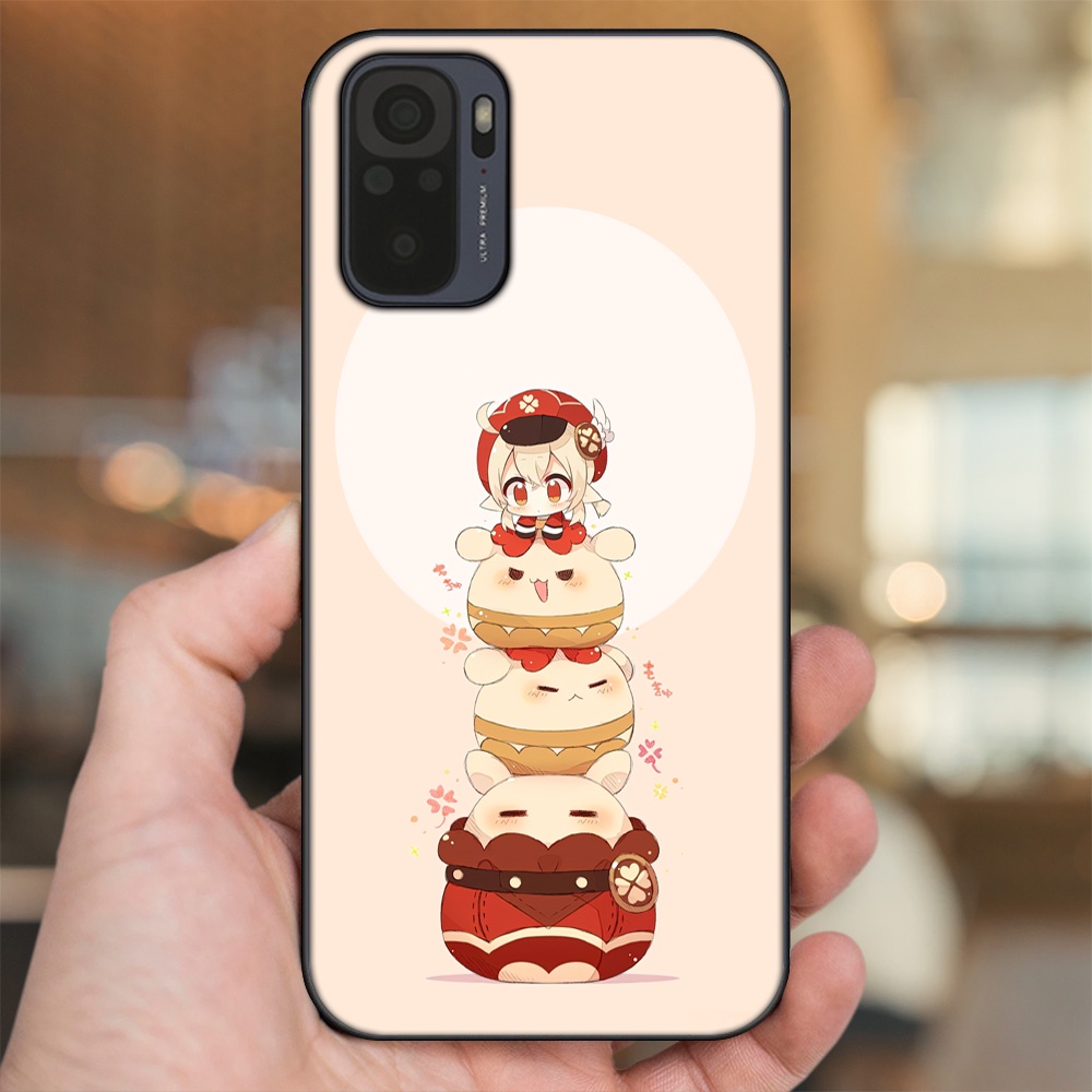 Ốp lưng Xiaomi Redmi Note 10, Note 10s viền đen in hình Klee Genshin Impact