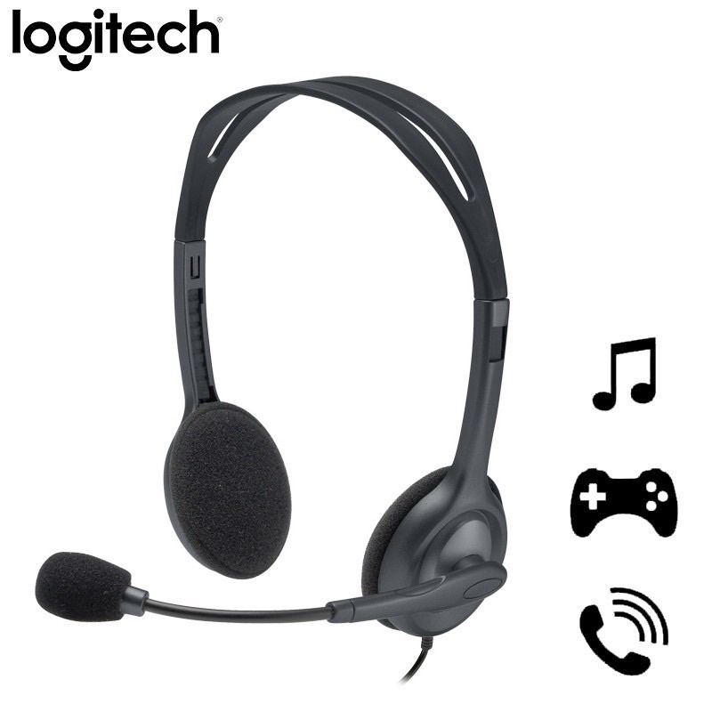 Combo 10 chiếc tai nghe logitech h111- 1 jack